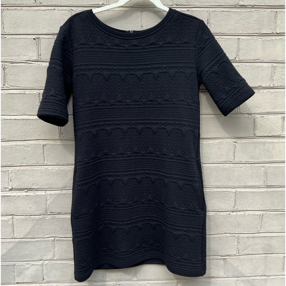 EUC Michael Stars Size XS Black Knit Stretch Dress w/ Pockets